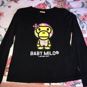 Women’s long sleeve Bape shirt